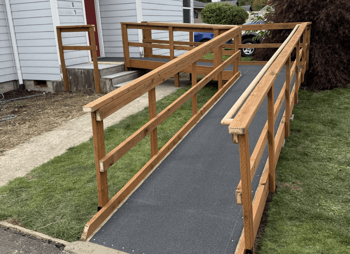 New Ramp leading up to house